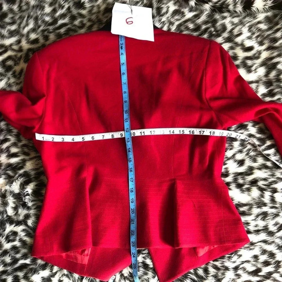 Vintage 90s Y2K 100% Wool Blazer/Career Wear Women Size 14 - Picture 2 of 4